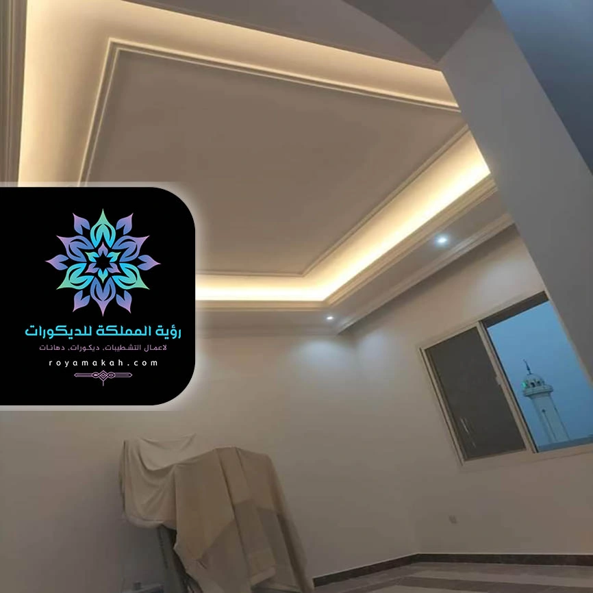 ديكور انارة سقف جدة