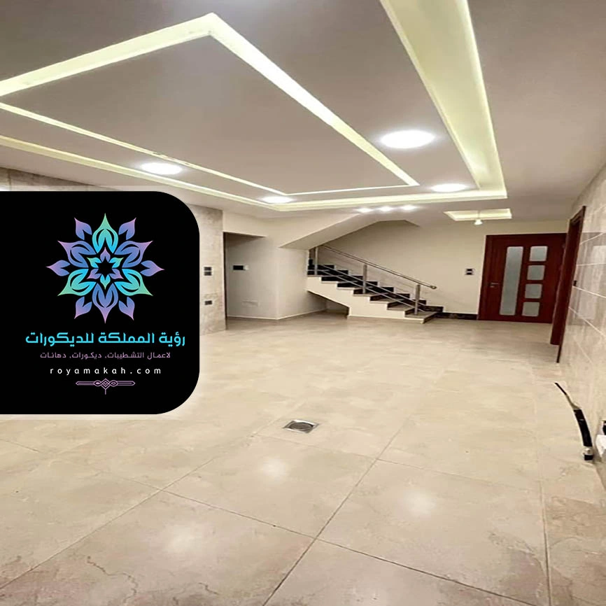 ديكور انارة سقف جدة