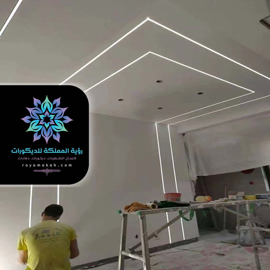اضاءة ديكور سقف جدة