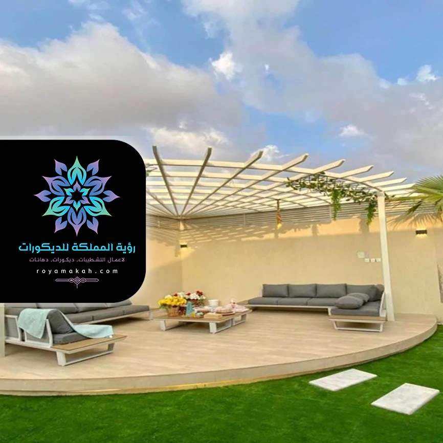 جلسات خارجية خشبية مكة