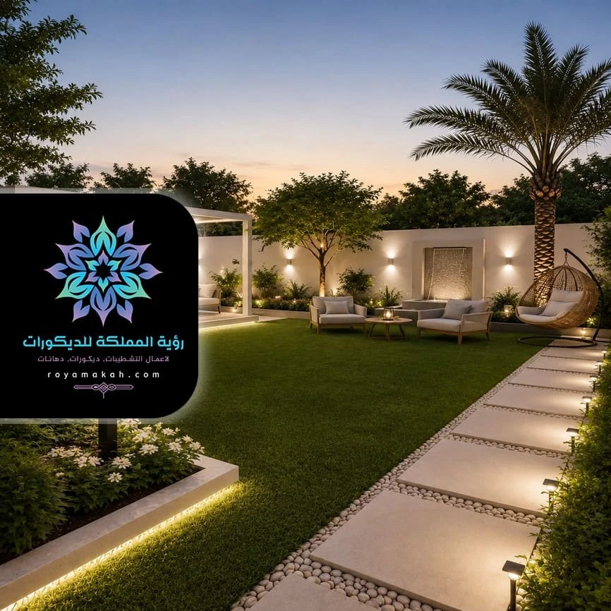 تنسيق حدائق عشب صناعي جدة